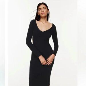 NWT Aritzia Wilfred Free hush knit v-neck dress